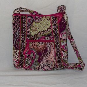 Very Berry Paisley Vera Bradley cross body purse
